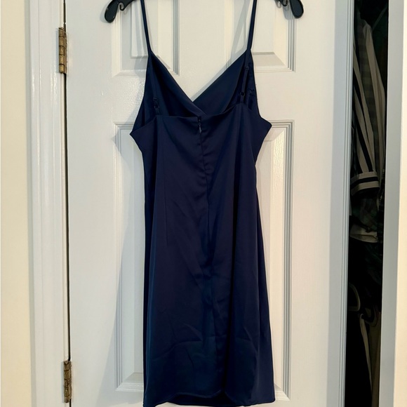 Urban Outfitters-Mini Slip Dress in Navy - Picture 4 of 4
